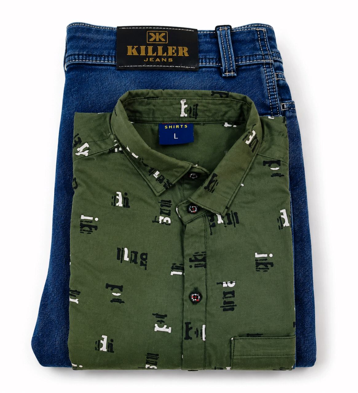 Shirt Jeans Combo Set