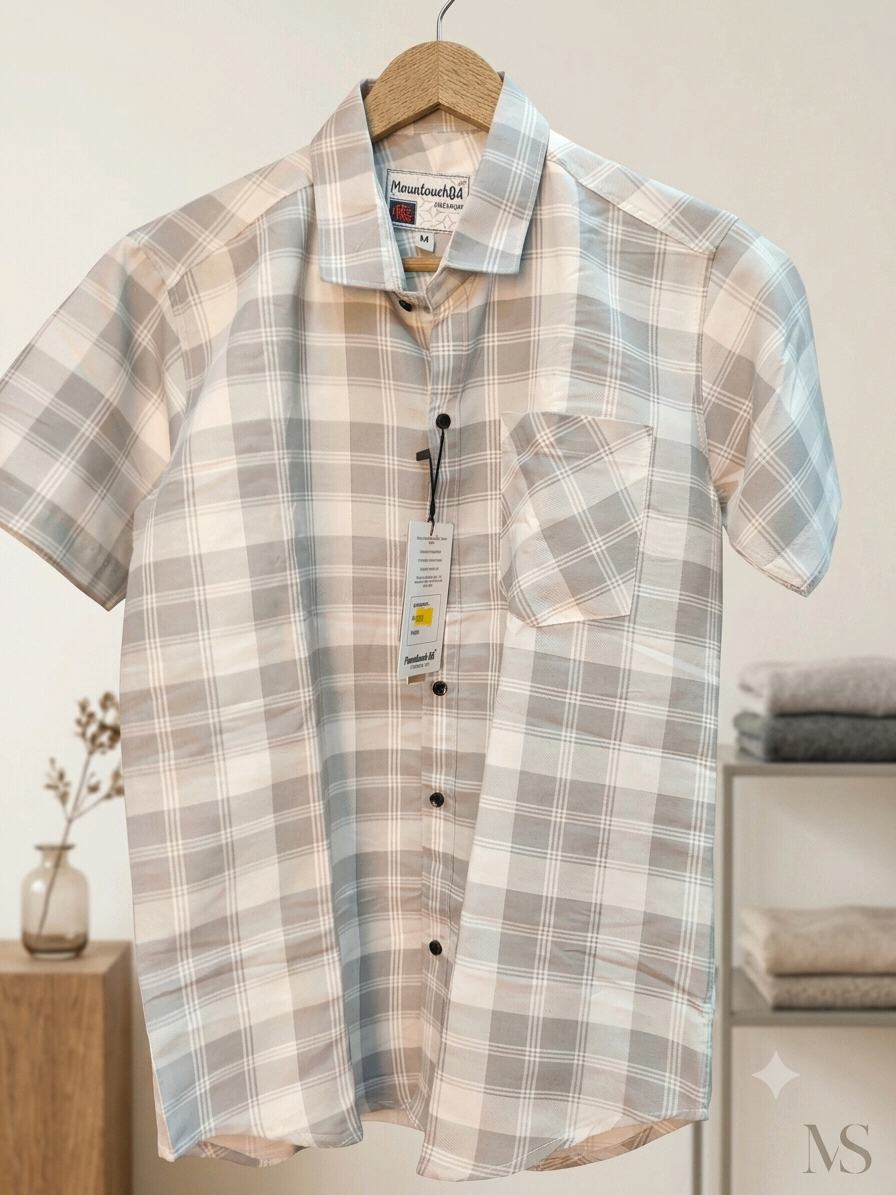 White Solid Elasticated Casual Shirt